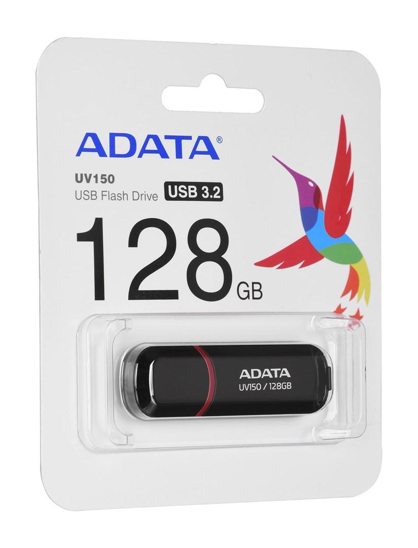 USB stik ADATA UV150 128 GB USB 3.2 Gen 1, sort