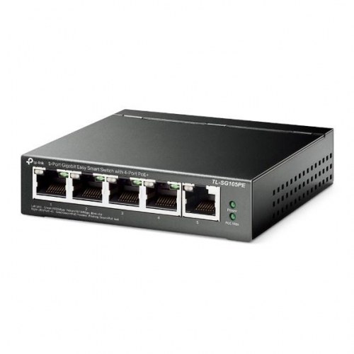 Netværksswitch TP-Link 5-port Gigabit Easy Smart PoE+ (4x PoE+)