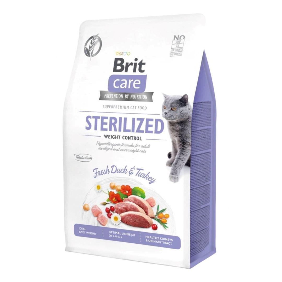 Kattemad Brit Care Sterilized Weight Control tørfoder 7 kg billede