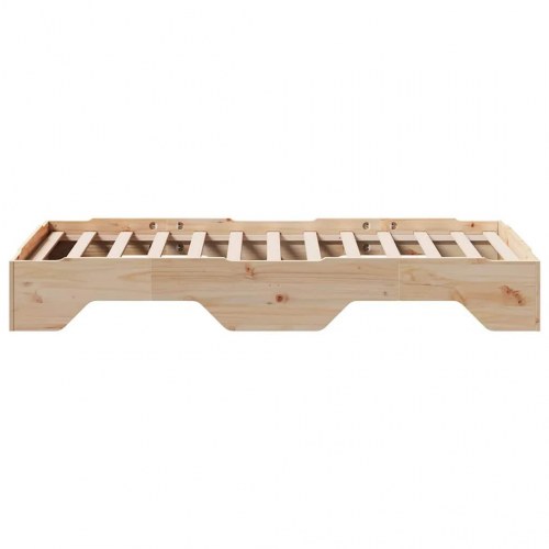 Sengeramme uden madras stabelbar 100x200 cm massivt træ