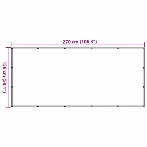 Trailernet 1,5 × 2,7 m i HDPE - grøn