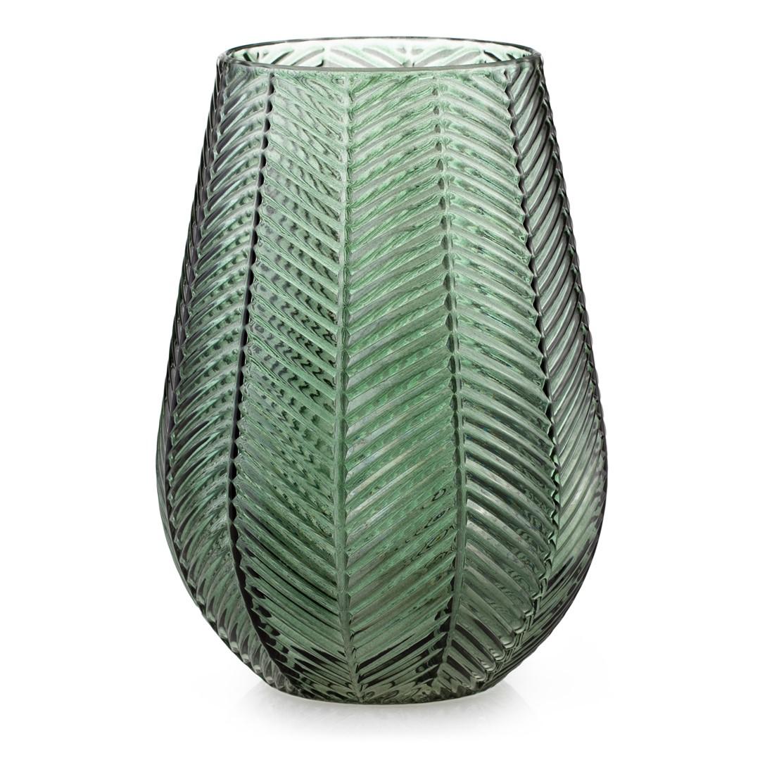 Vase glas oval Vitoria flaskegrøn AmeliaHome