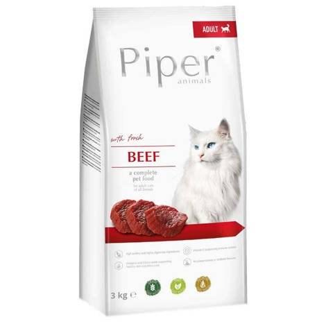 Tørfoder til kat – Dolina Noteci Piper Animals med oksekød, 3 kg