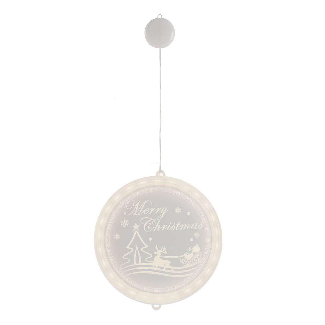 Julelys vinduedekoration - AmeliaHome Merry Christmas, transparent, indendørs
