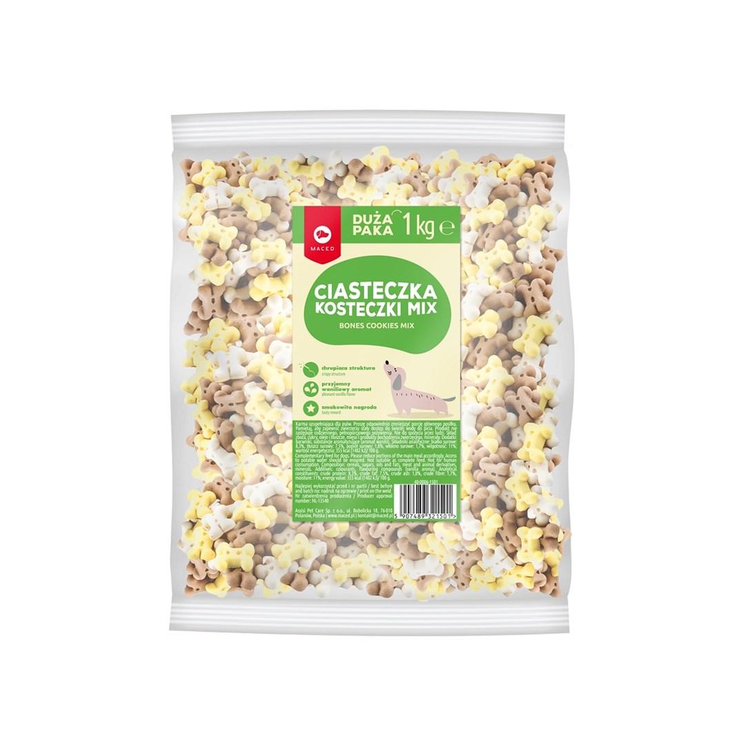 Hundegodbidder MACED Bones Cookies Vanilla Mix – 1 kg