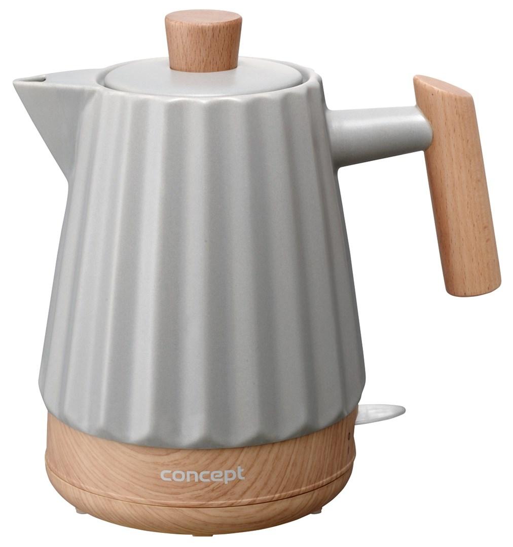 Elkedel CONCEPT keramisk 1,5 l – lysegrå