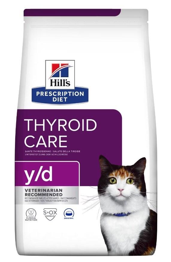 Kattemad tørfoder Hill's Prescription Diet Thyroid Care y/d – 3 kg