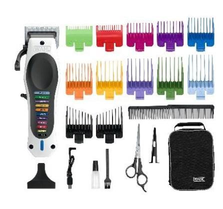 Hårklipper – Wahl Lithium-Ion, sort/hvid, 10 længder