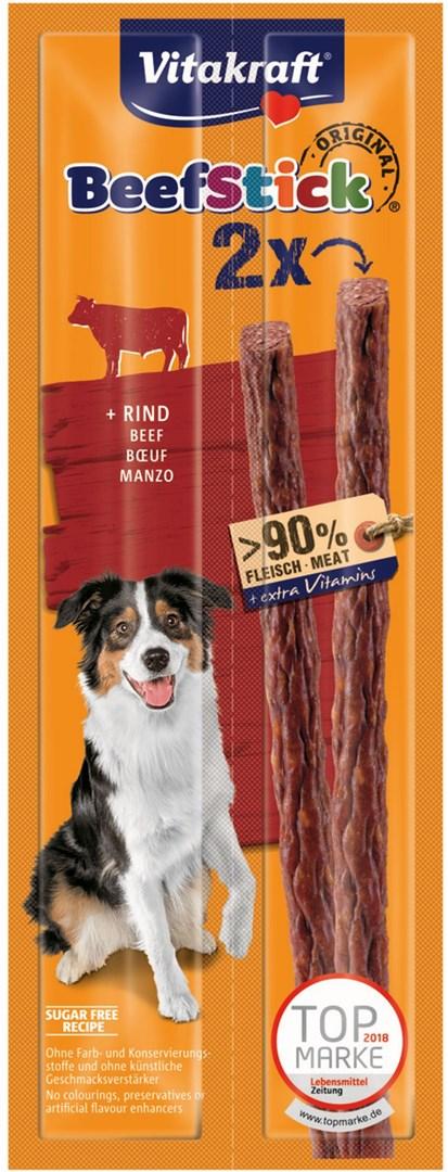 Hundegodbid – Vitakraft Beef Stick oksekød, 2 x 12 g