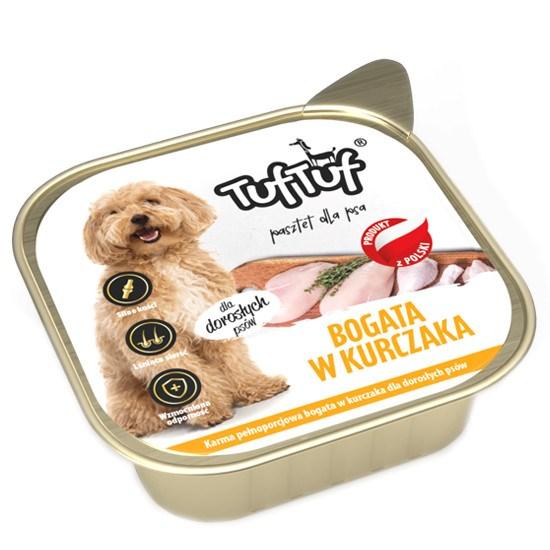 Vådfoder til hund – TufTuf Alupak kyllingepaté 300 g