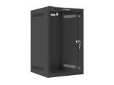 Væghængt rackskab 10" 9U - Lanberg, sort (28×31 cm) billede