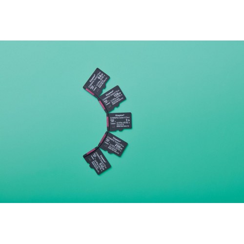 MicroSD-kort 64 GB – Kingston Canvas Select Plus Gen3 A1 100 MB/s inkl. SD-adapter