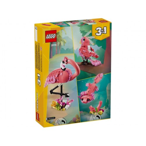 LEGO byggelegetøj Creator 31170 – Vilde dyr: Pink flamingo