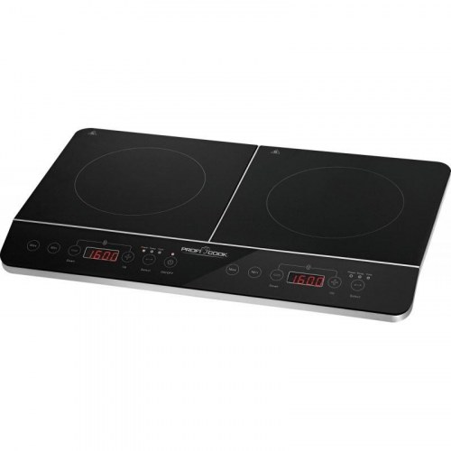 Induktionskogeplade med 2 zoner - ProfiCook PC-DKI 1067, 3.500 W, sort
