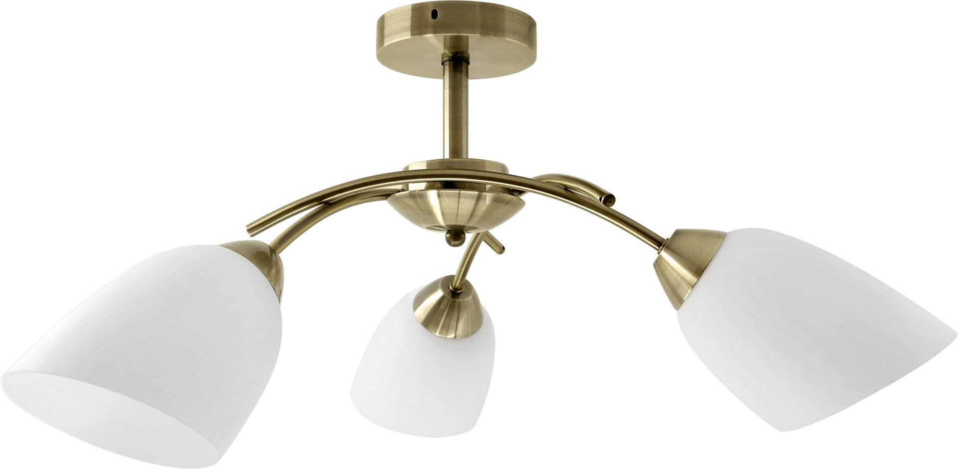 Activejet Klassisk loft lysekrone vedhæng lampe NIKITA Patina triple 3xE27 til stuen, 3 pære(r ), E27, IP20