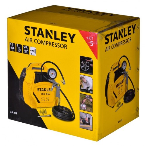 Kompressor olie­fri 8 bar 1.100 W – STANLEY AIR KIT OL