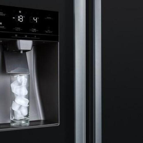 Fritstående side-by-side køleskab Bosch Serie 6 KAD93ABEP, 562 l, E, sort