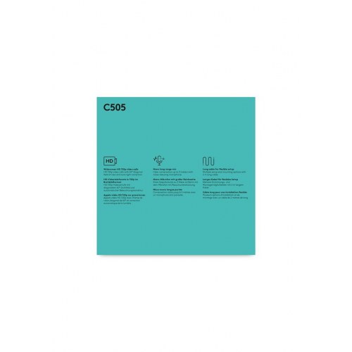 Webcam Logitech C505 HD – 720p USB med lang kabel