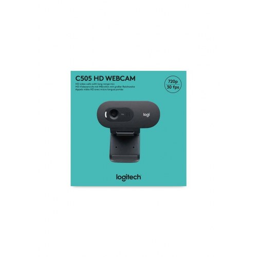 Webcam Logitech C505 HD – 720p USB med lang kabel