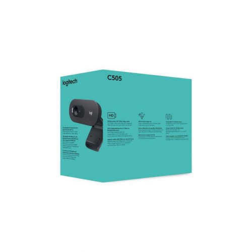 Webcam Logitech C505 HD – 720p USB med lang kabel