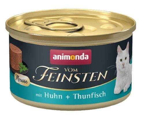 Vådfoder til kat – animonda Vom Feinsten Mousse kylling & tun 85 g