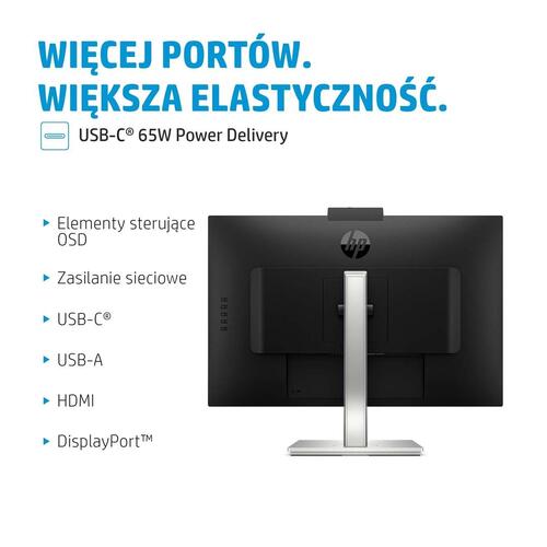 Skærm 27" HP E27m G4 QHD USB-C konferencemonitor