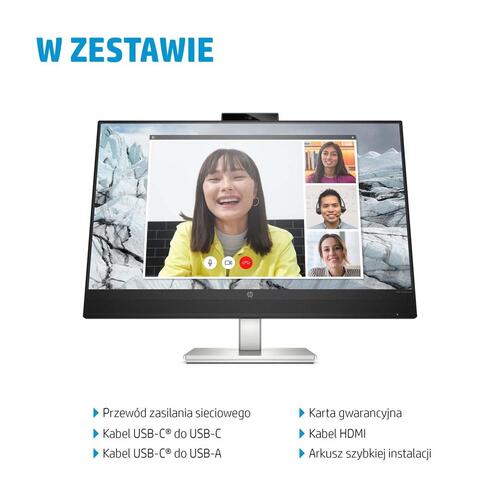 Skærm 27" HP E27m G4 QHD USB-C konferencemonitor
