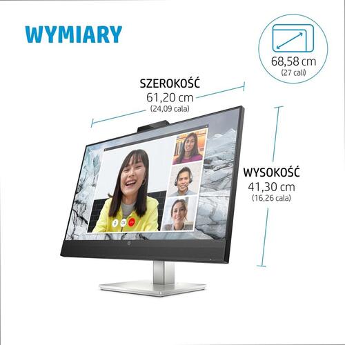 Skærm 27" HP E27m G4 QHD USB-C konferencemonitor