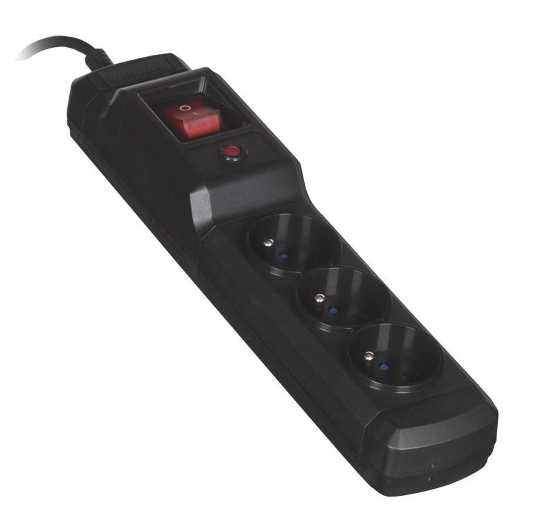 Stikdåse med afbryder Activejet COMBO-IEC-3G - 3 udtag, 1,5 m