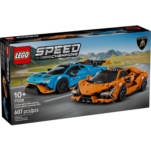 LEGO Speed Champions 77238 – Lamborghini Revuelto & Huracán STO byggesæt