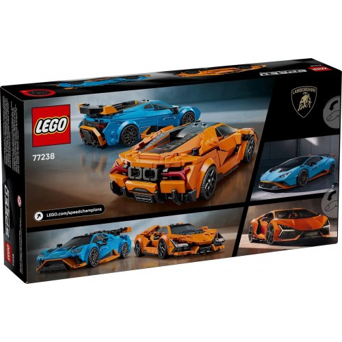LEGO Speed Champions 77238 – Lamborghini Revuelto & Huracán STO byggesæt