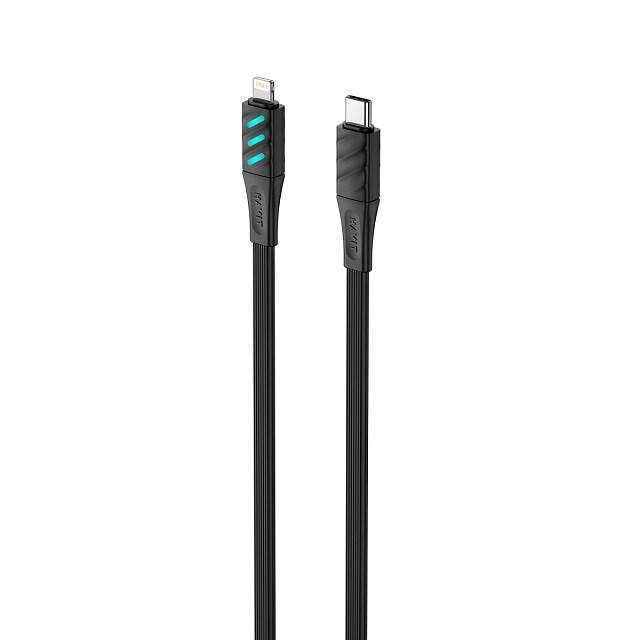 USB-C til Lightning kabel 1 m – Havit CB6255 (sort)