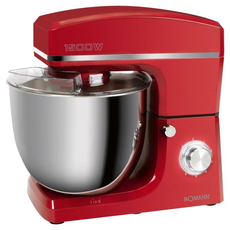 Køkkenmaskine foodprocessor Boman KM 6036 – rød, 10 l, 1.500 W