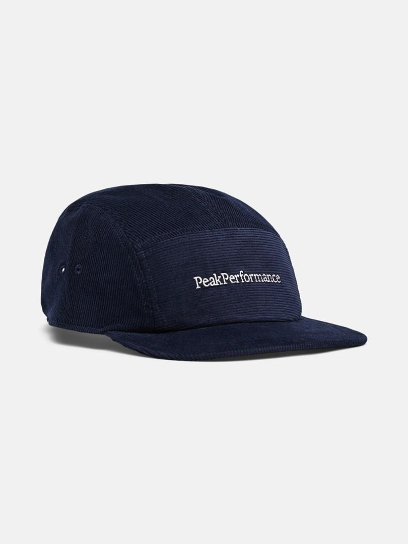 Kasket Peak Performance Cord Cap, mørkeblå (one size)