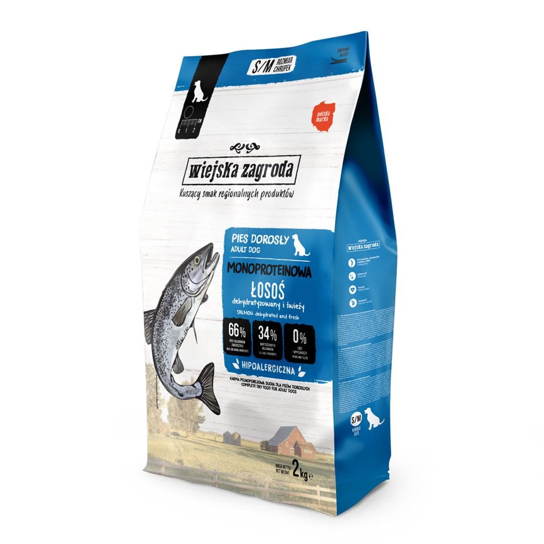Hundefoder tør – wiejska zagroda Monoprotein Laks 2 kg