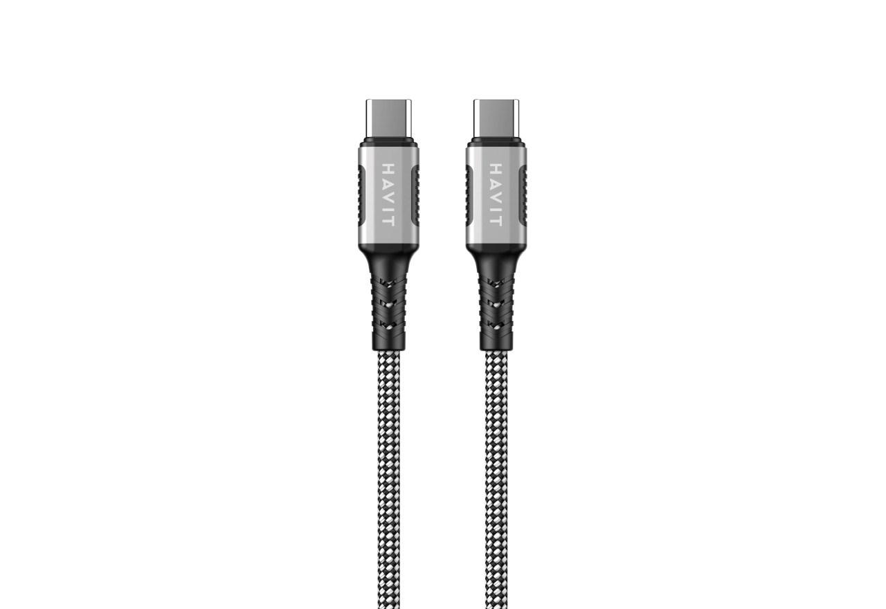 USB-C kabel Havit CB6297 – magnetisk, 1 m, 60 W, sort