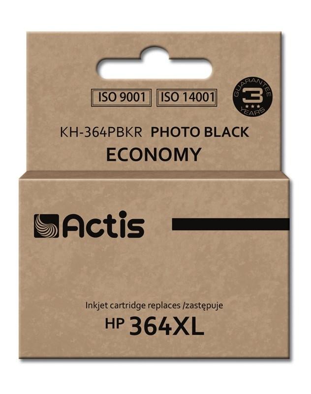 Blækpatron til HP 364XL - Actis KH-364PBKR, foto-sort, 12 ml