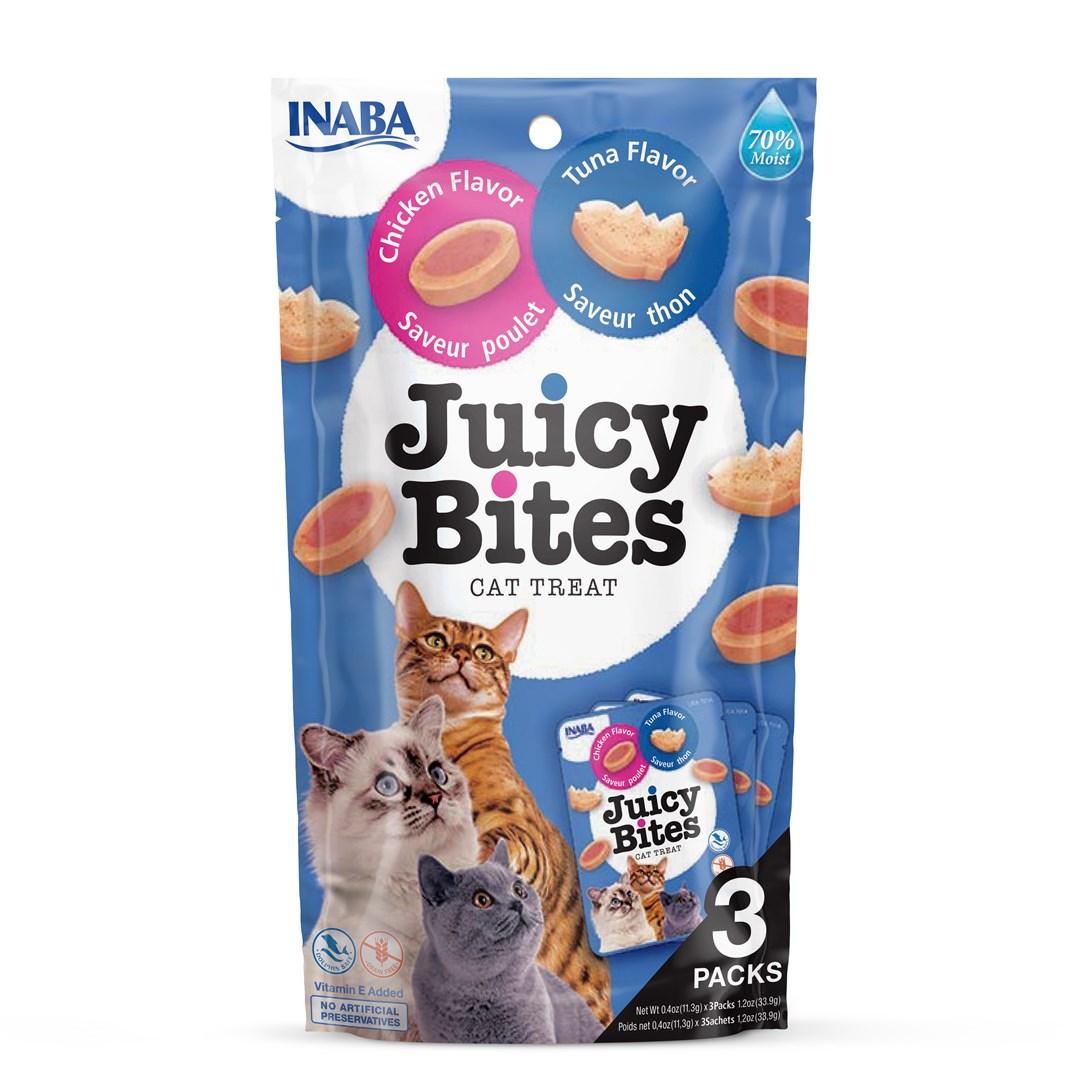 Kattegodbidder INABA Juicy Bites - kylling & tun, 3 × 11 g billede