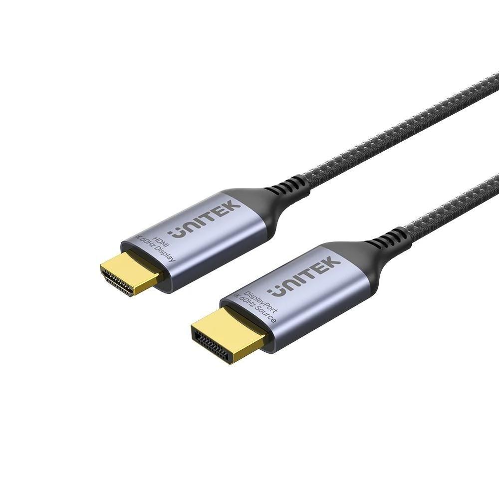 DisplayPort til HDMI kabel 1.4→2.1 8K 1,8 m - UNITEK billede