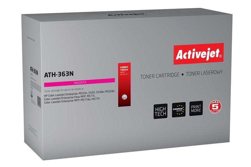 Toner til laserprinter Activejet ATH-363N – erstatning for HP 508A CF363A, magenta, ca. 5.000 sider
