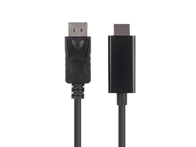 DisplayPort til HDMI kabel 3 m – Lanberg, sort billede
