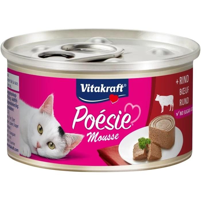 Vådfoder til kat – Vitakraft Poésie Mousse Oksekød 85 g