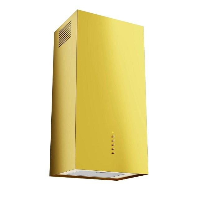 Emhætte vægmonteret Akpo Cubera WL – guld, 40 cm, alu-filter