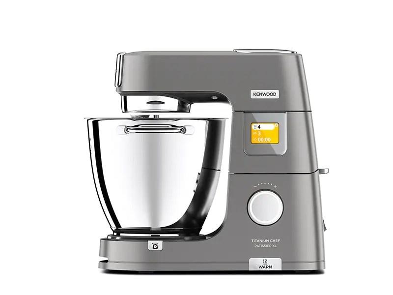 Køkkenmaskine Kenwood Titanium Chef Patissier XL KWL90.004SI – 7 l, 1.400 W, sølv, indbyggede vægte