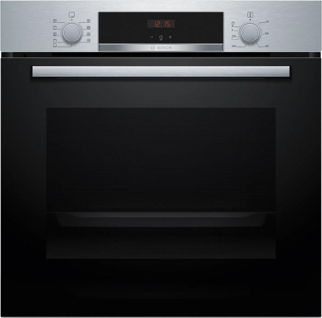 Indbygningsovn Bosch Serie 4 HBA534ES3 – 71 l, 3.400 W, sort/rostfrit stål