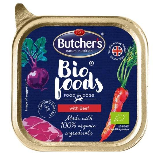 Hundefoder vådfoder Butcher's Bio Foods oksekød 150 g