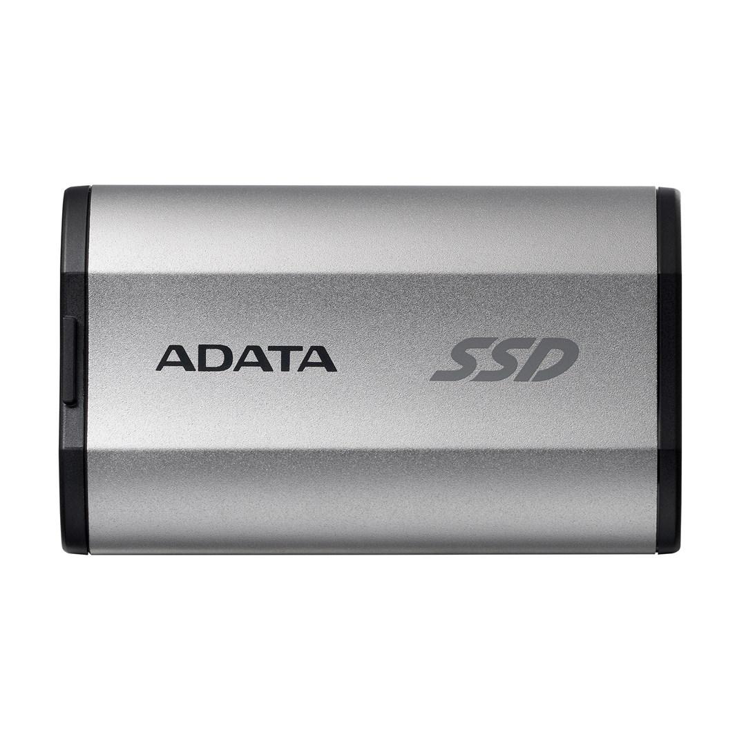 Ekstern SSD ADATA SD810 2 TB – sort/sølv, USB-C (USB 3.2 Gen 2x2) billede