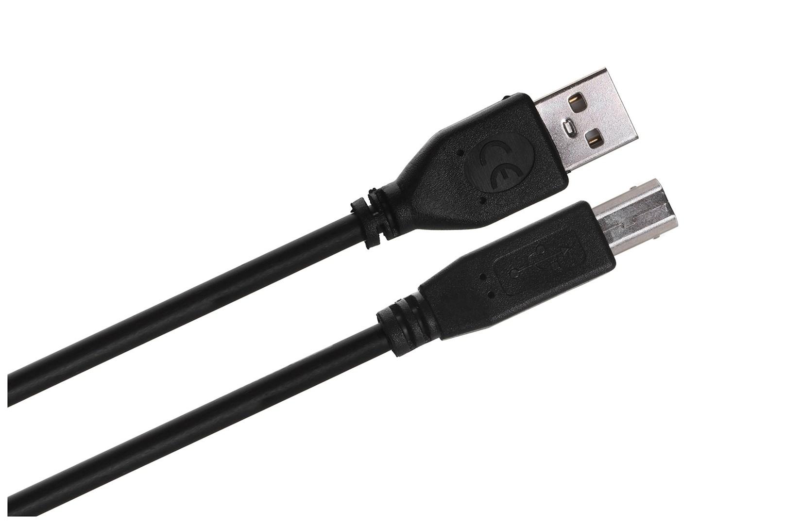 USB-kabel 3 m USB 2.0 A til B – Gembird – sort billede