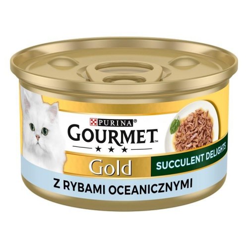 Vådfoder til kat – Purina Gourmet Gold Succulent Delights Ocean Fish, 85 g