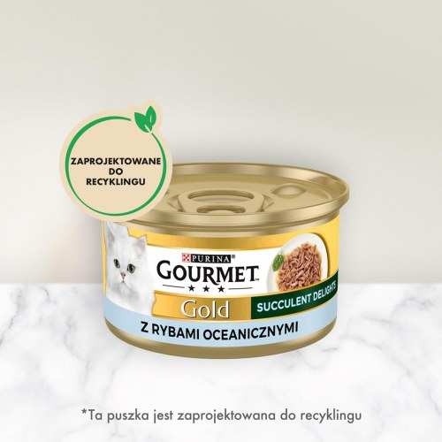 Vådfoder til kat – Purina Gourmet Gold Succulent Delights Ocean Fish, 85 g